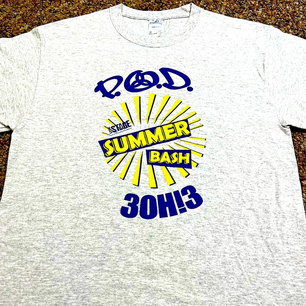 🎸 '19 P.O.D. - POD Band Air Force Entertainment 303 Summer Bash Concert Staff T